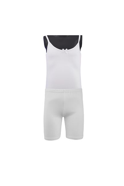 TEXTELO Girls Cotton Vest and Brief Set, Long-Staple 100% Cotton White