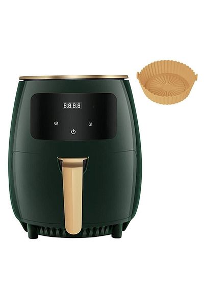 NEXTLY Hot Air Fryer Set And Orange Silicone Mold, Oil-free Cooking, 6 Liter Capacity