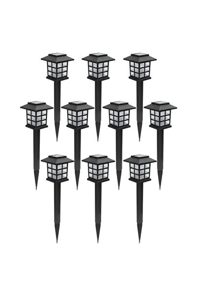 NEXTLY Set 10 Lampi Solare De Exterior Pentru Gradina , Cu Tarus, Tip Felinar...