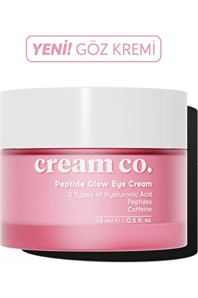 Cream Co. Cream Co. Peptit Glow Göz Kremi | Göz Çevresi Nemlendirici | C Vitamini Kafein | Tüm Cilt Tipleri