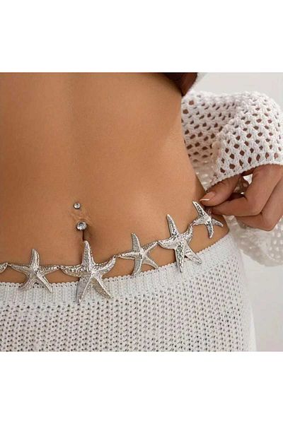 Beyna Starfish Women Waist Cord Waist Chain Detailed Adjustable Belt