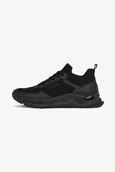 Calvin Klein Erkek Ck Low Top Lace Up Sneakers - Siyah