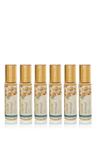 jad Grow Bortuqal Orange Unisex Roll-On Perfume 10 ml (Pack-of-6)