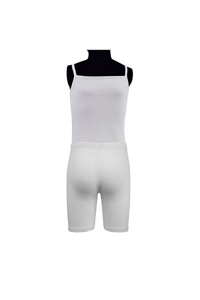 TEXTELO Girls Cotton Vest and Brief Set, Long-Staple 100% Cotton White