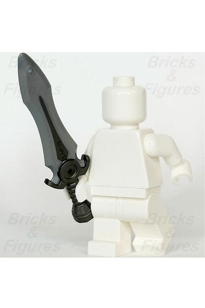 LEGO Moc Custom Akseusar Minifigure Weapon Ninjago Barbarian Knight Silver Black Sword Katana
