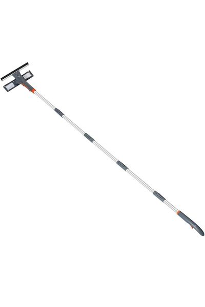 NEXTLY Stergator De Geamuri Telescopic Cu Pulverizator , 2 Lavete Din Microfibre, Racleta Din