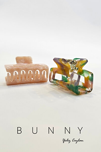 BUNNY Мандальна застібка з невеликим візерунком (акрил) 4 см, набір з 2 штук ...