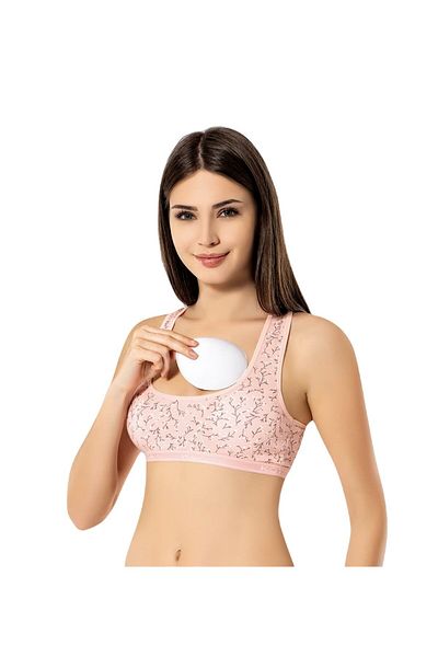 ÇamaşırcımShop Kota 6337 Wide Strap Padded Sports Bustier Half Tank Top