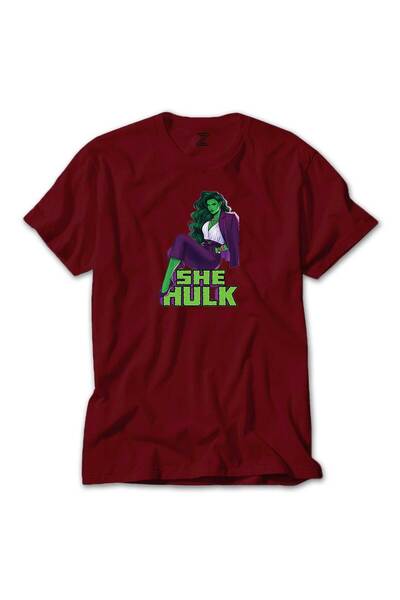 CrowsGate Tricou She Hulk Digital Color, culoare roșie, mărimea XL