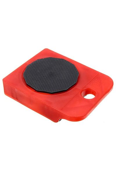 BOEM Mobile lifting lever with 4 wheels, Red