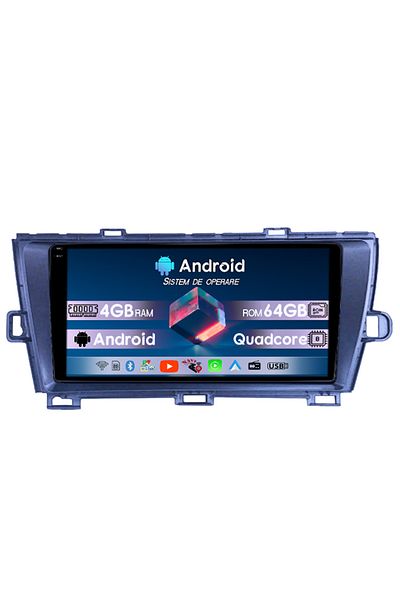 navi-it Dedicated Navigation Toyota Prius 2009-2015 Black, 4gb Ram 64gb Rom, Quad Core, Display 9" Qled 1k