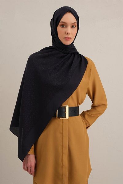 Armine Drop Pattern Bamboo Cotton Shawl 02