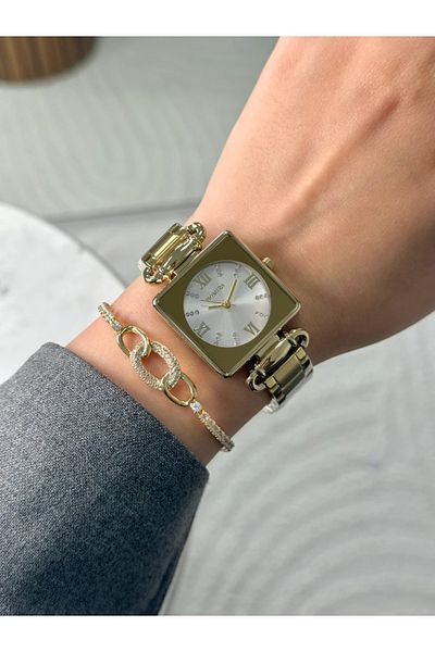 Homies Guaranteed Premium Women's Wristwatch Gold (White Dial) Rshms-207