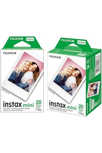 Fujifilm فيلم Instax Mini الفوري - 40 ورقة (عبوتين من 20 ورقة فيلم)