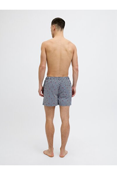 Jack & Jones JACK JONES Erkek Desenli Deniz Şortu 12272933