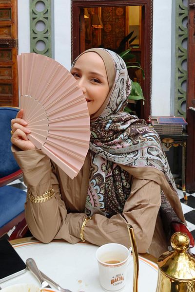 carell Feyza Hakyemez's Choice Olea Mink Nilla Cotton Shawl