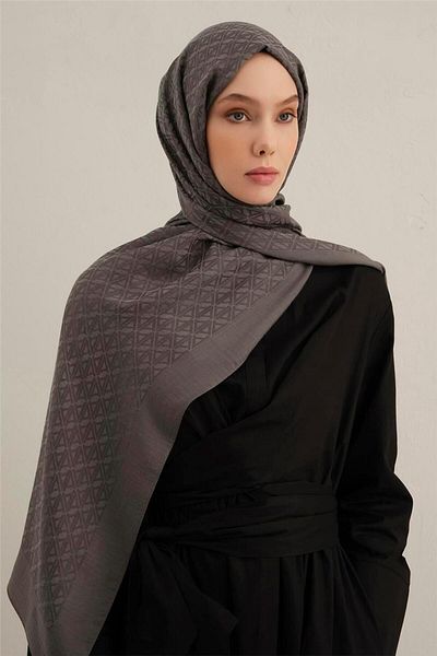 Armine Lyocell Naia Triangle Monogram Shawl 5 18
