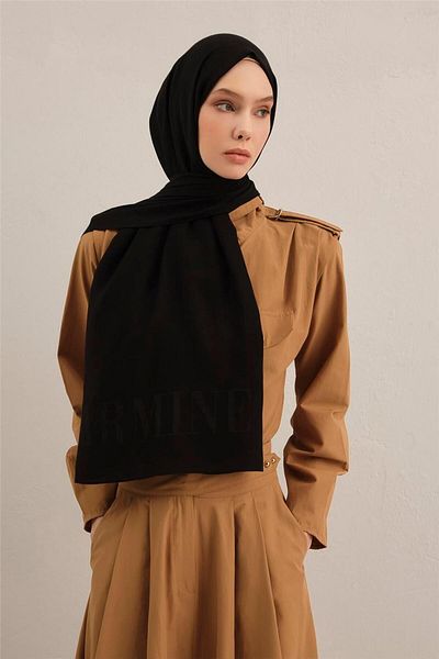 Armine Logo Drop Cotton Silk Shawl 01