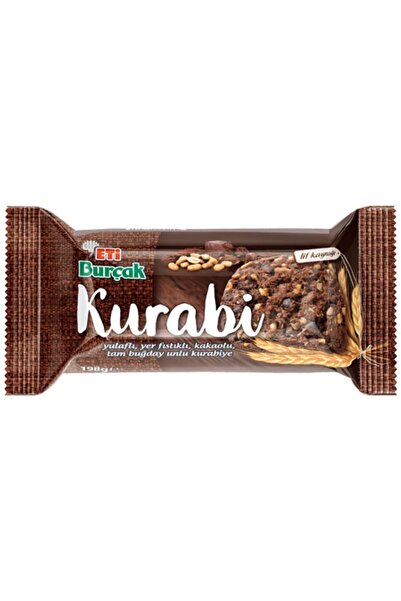 Eti ETİ BURÇAK YER FISTIKLI KAKAOLU TAM BUĞDAY UNLU KURABİYE 198GR