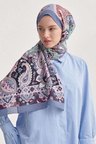 carell Liora Lilac Nilla Cotton Shawl