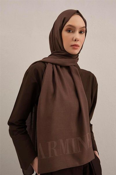 Armine Logo Drop Cotton Silk Shawl 11
