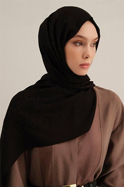 Armine Lyocell Naia Square Monogram Shawl 6 01