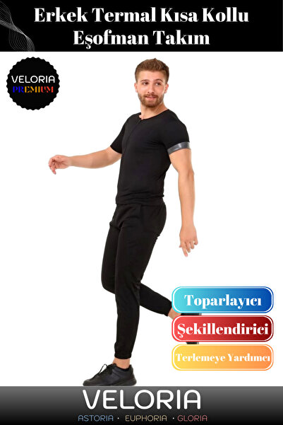 Veloria Premium Seri Terleme Hızlandırıcı Destekleyici Rahat Şık Kısa Kol Ter...