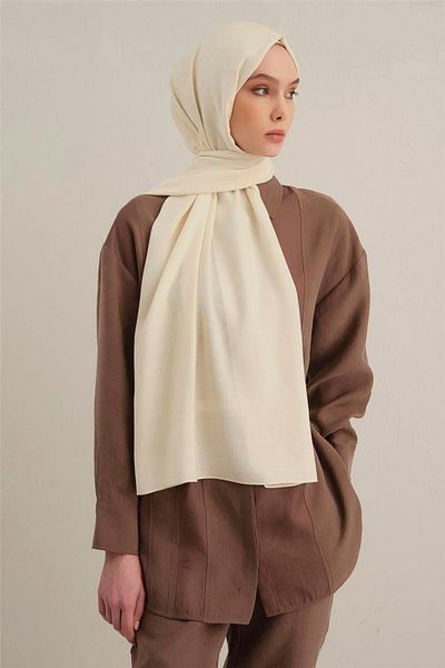 Armine Logo Drop Cotton Silk Shawl 58