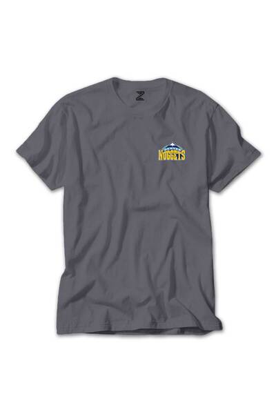 WAKHA Γκρι μπλουζάκι με λογότυπο των Denver Nuggets