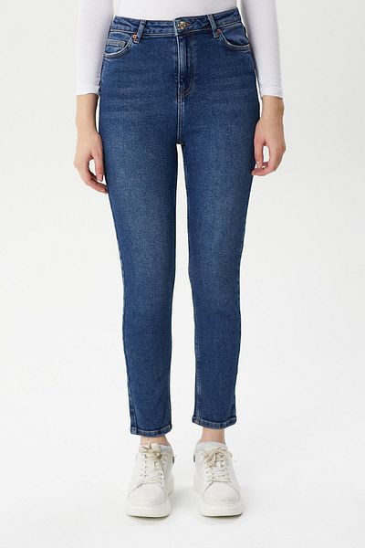Twister Jeans Mila 9444-01 Dark Blue Lycra Recovery Fabric Slim Fit Women's Jeans Blue