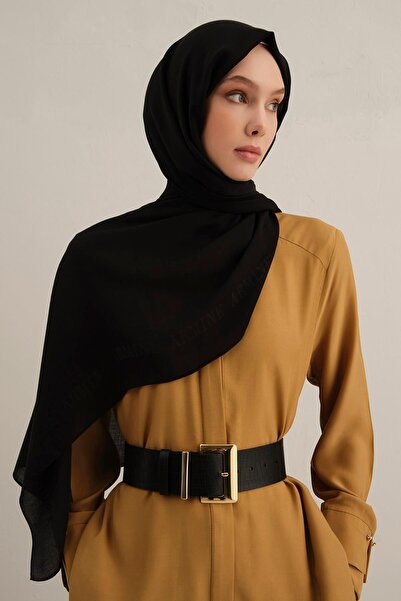 Armine Logo Bordered Cotton Silk Shawl 01