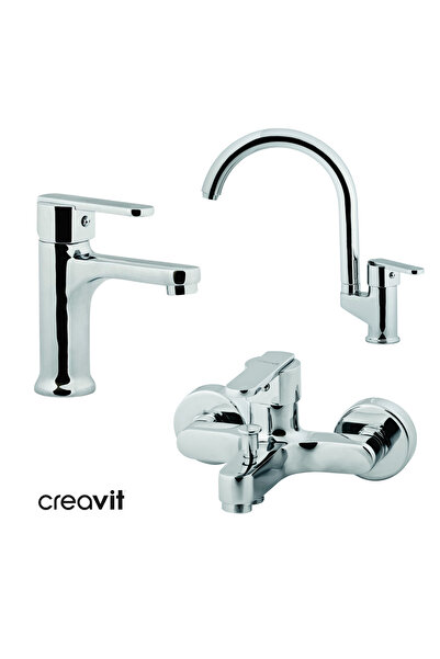Creavit Vega Lavabo Banyo ve Mutfak Armatürü Set