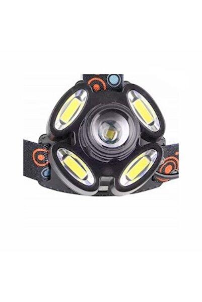 MACVI Macvi® 5-LED headlamp, powerful lighting, adjustable elastic band