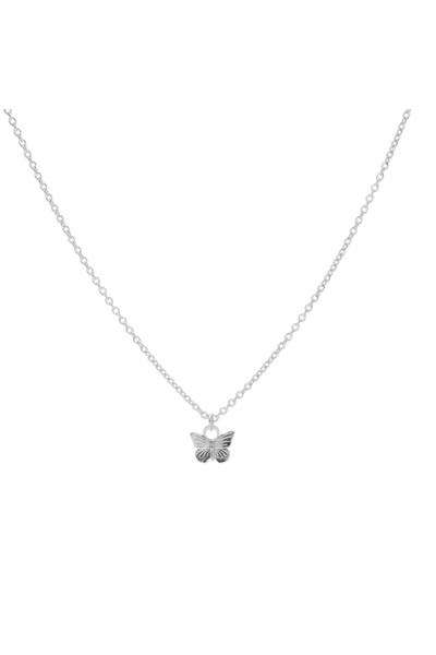 100de100Gübre Karma 925 Sterling Silber Schmetterlingskette T230 (Länge: 38,0...