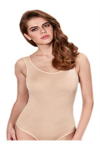 ÇamaşırcımShop Elite Life 878 Snap-On Thick Strap Slip Bodysuit
