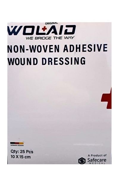 WOLAID ضمادة جروح معقمة غير منسوجة 10×15 سم 25 قطعة