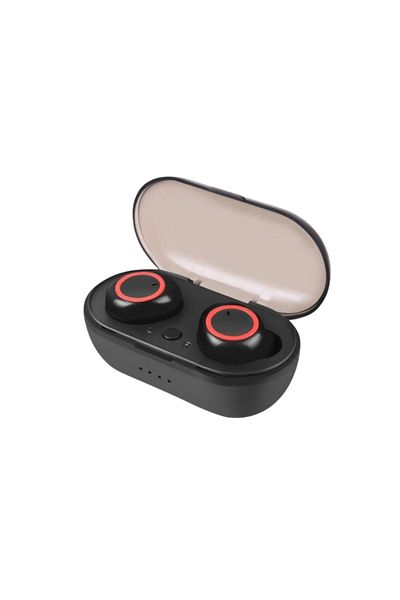 MACVI Casti wireless Macvi® A2, BT 5.0, Sunet HiFi, IPX7 rezistent la apa, Microfon, Touch Control, Negru