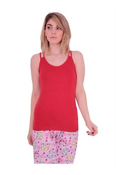 ÇamaşırcımShop Lycra Combed Back Strap Undershirt Kota 6311