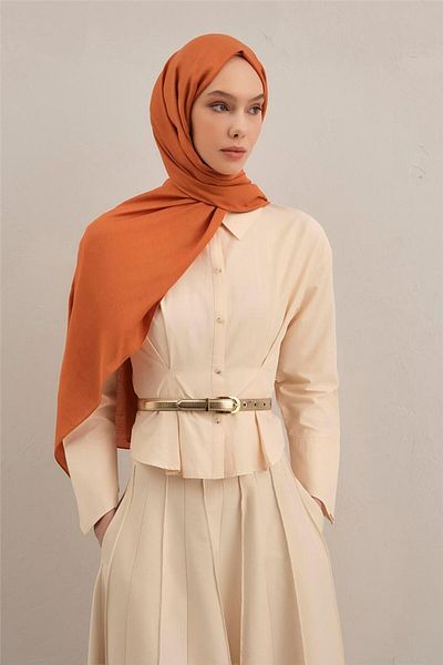 Armine Logo Drop Cotton Silk Shawl 72