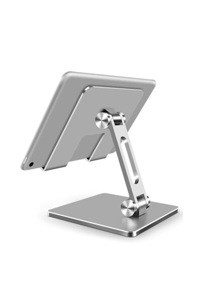 Ally Mt134 Aluminum Desktop Adjustable Tablet Holder Desk Stand Silver