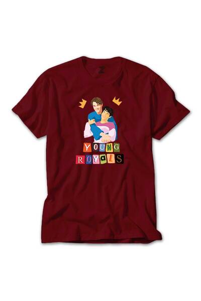 Generic Brand Tricou roșu cuplu Young Royals