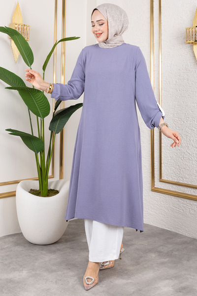 modapinhan Folded Sleeves Aerobin Suit Gray