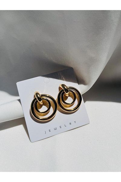 ESDE Spiral Hoop Earrings Steel Does Not Tarnish