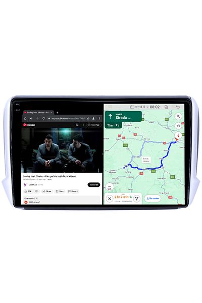 navi-it Dedicated Navigation Peugeot 208/2008 2012-2020, 4gb Ram 64gb Rom, Quad Core, Display 9" Qled 1k
