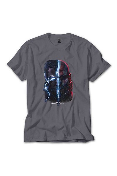 WAKHA God Of War Ragnarok Thor Gray T-Shirt