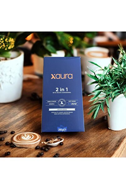 xaura 2 in 1 Coffee – Reishi Ganoderma Özlü | 20'li | 280g