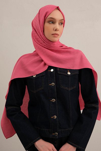 Armine Link Pattern Bamboo Cotton Shawl 37