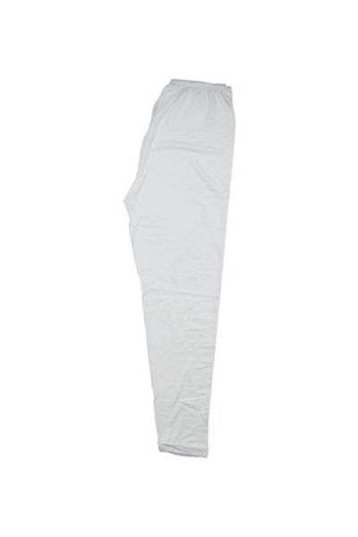 ÇamaşırcımShop Colanți lungi din bumbac pieptănat de culoare argintie 3019