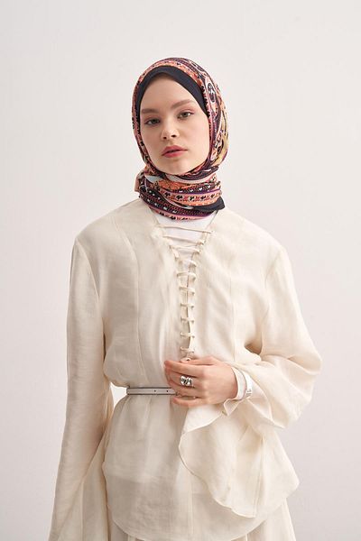carell Σάλι Serenity Lacivert Vela Floş