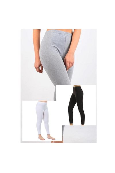 ÇamaşırcımShop Tutku Pachet de 3 jambiere lungi pieptănate 100% bumbac